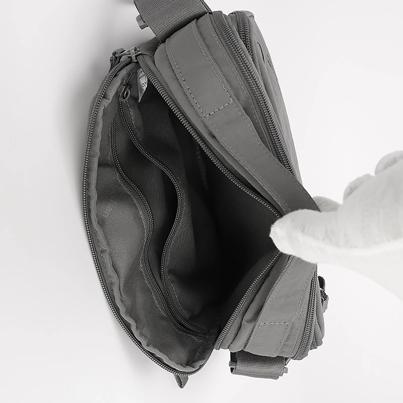 Leichte Herren-Umhängetasche aus Oxford-Stoff – Mehrschichtige, robuste Schultertasche für den täglichen Pendelverkehr und Reisen – Schulter-Brusttasche – Detail 10