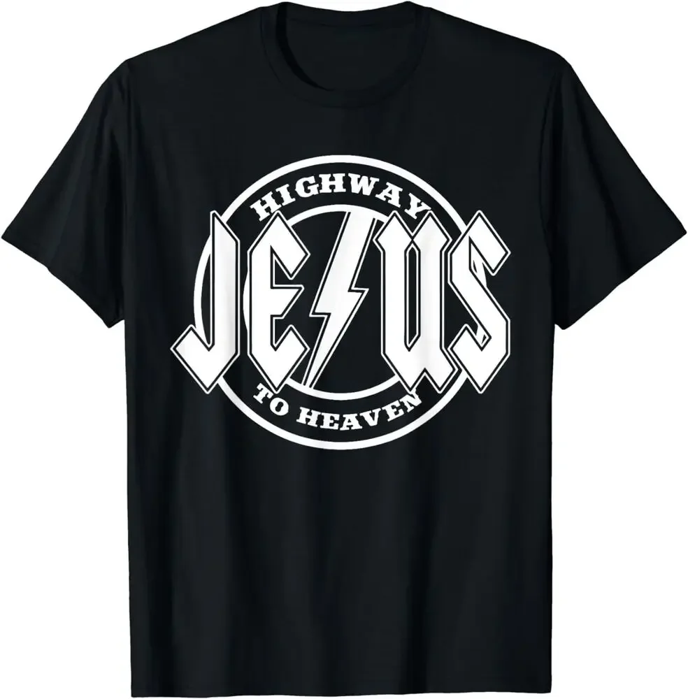 Retro  Highway To Heaven Pray Catholics Faith Tee T-Shirt  High Quality 100%Cotton Short Sleeve