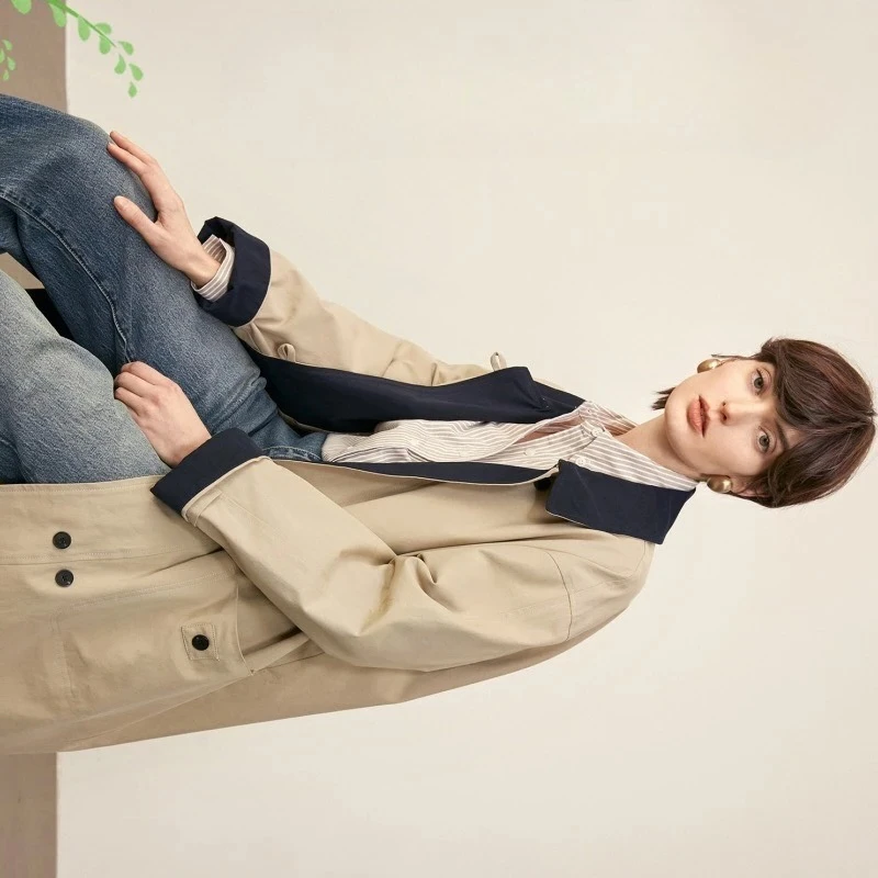 

Трендовый высококачественный дизайн в стиле пэчворк, осенне-зимняя женская куртка, ветровка средней длины, винтажная верхняя одежда на пуговицах, топ