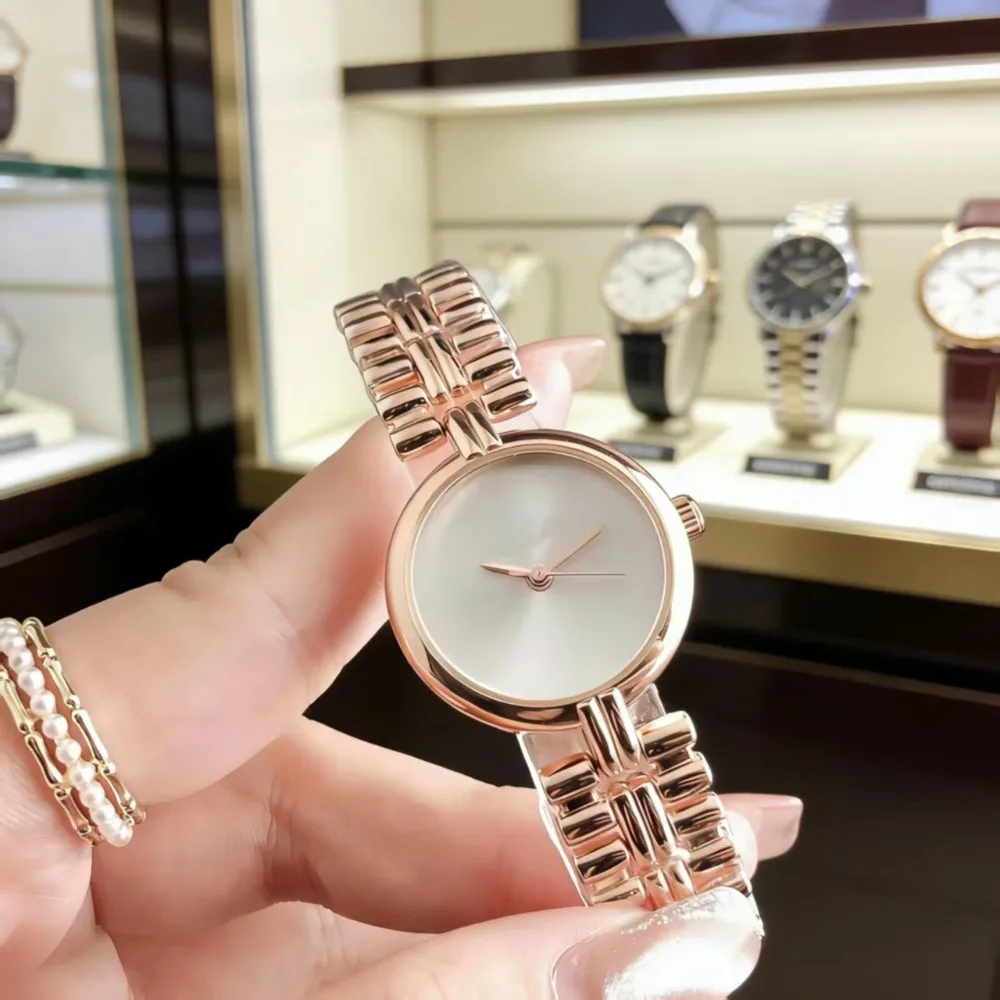 

Stylish Rose Gold Women Watch with Clean White Dial and Elegant Integrated 2026