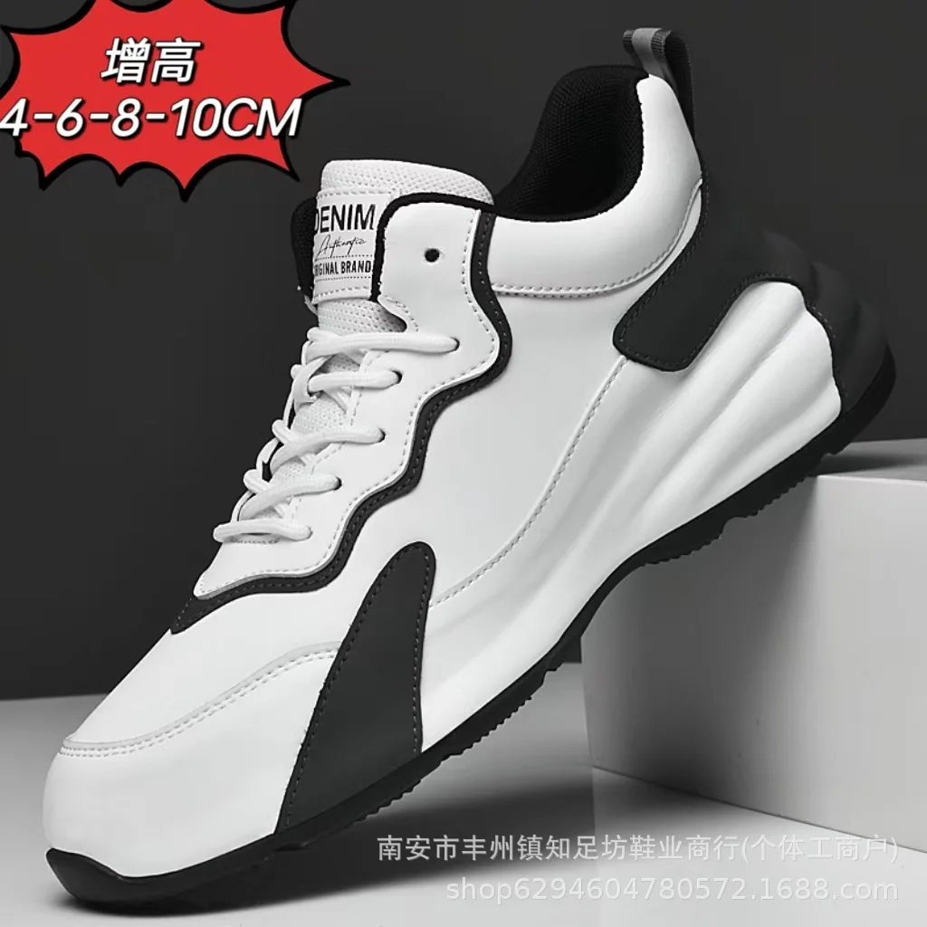 Trend Men's Casual Sneakers Comfort Outdoor Platform Shoes for Men Travel Lightweight Sneakers Sapato Masculino Elevator Shoes