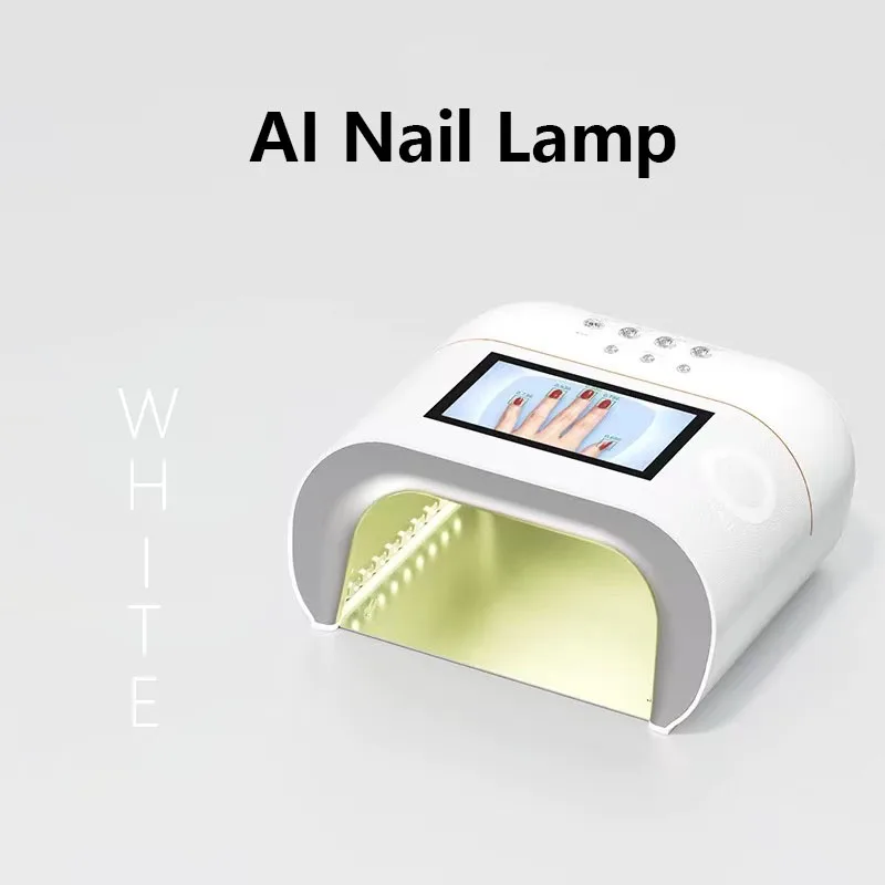 

Professional AI Smart Sensor Nail Lamp Professional LED UV Gel Dryer Skin Friendly Quick Cure 120s for Salon Manicure Pedicure