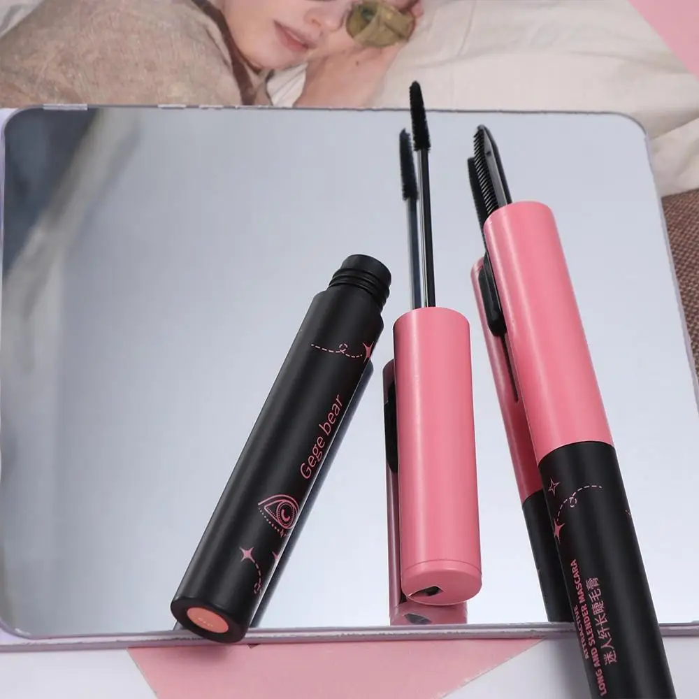 Smudge Proof Thick Mascara Lengthening Long Lasting Eye Lashes Brush Sweat Proof Long-wearing Curling Eyelashes Makeup Tool