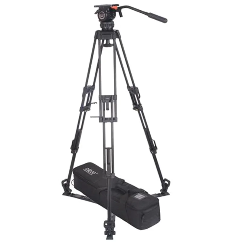 Factory Manufacturers Secced Plus 1 Video Shooting Professional Camera Carbon Fiber Tripod With Fluid Head