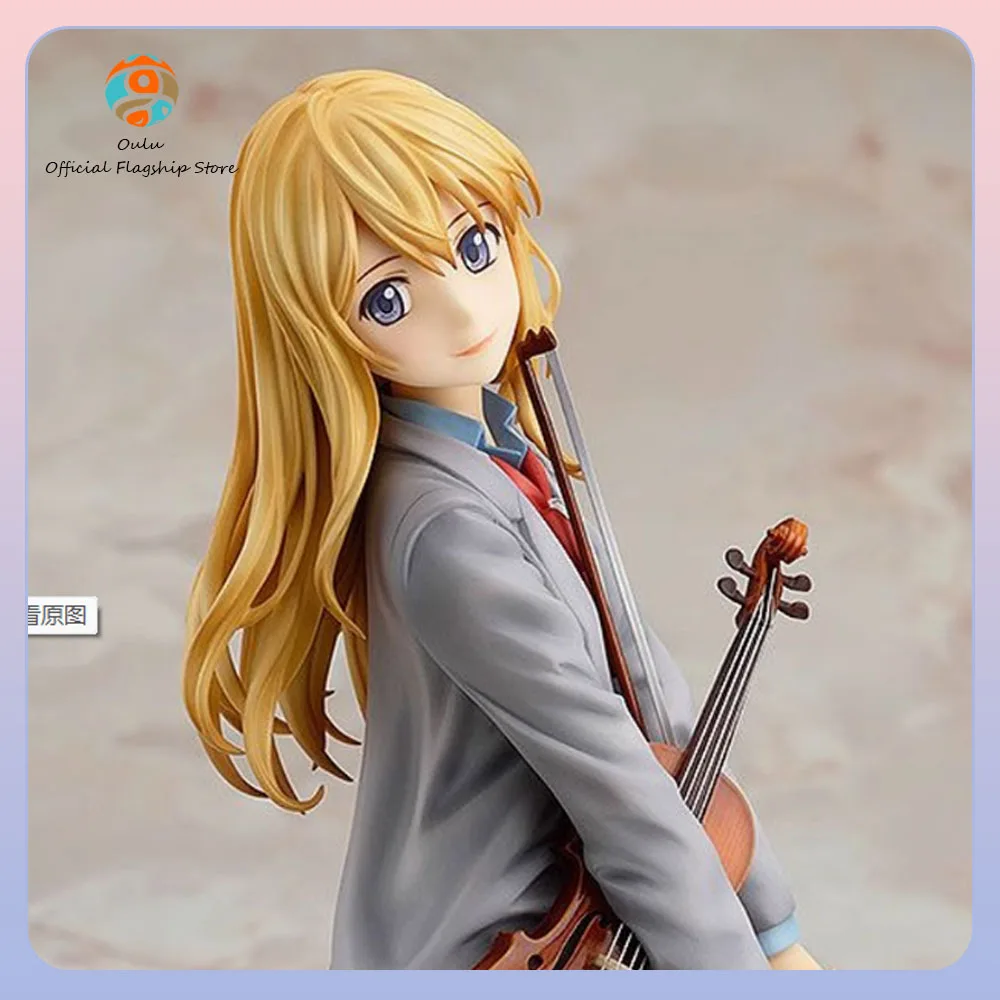 Ihre Lüge im April Miyazono Kaori Actionfigur 1/8 Miniaturmodell Kreuzzeiger Modell Violine Zweidimensionales Geschenk für Kinderspielzeug