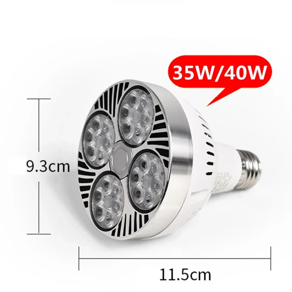 Светодиодный PAR30 220v 45w Высокая выходная лампа среднего размера, 45W 4500 Lumens, теплый белый (3000K), металлический галогенный, CFL и галогенный