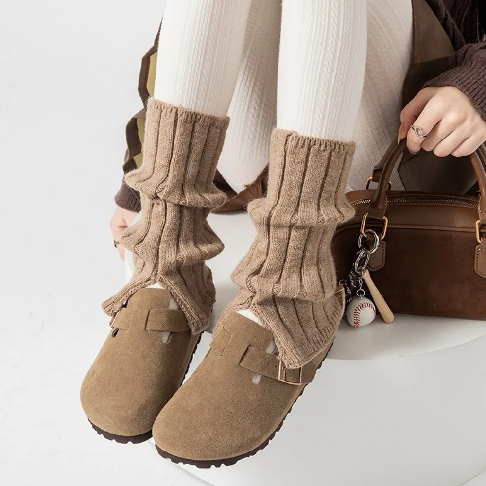 

New Solid Color Leg Warmers Thickened Harajuku Mid-Calf Sock Pile Sock Gift