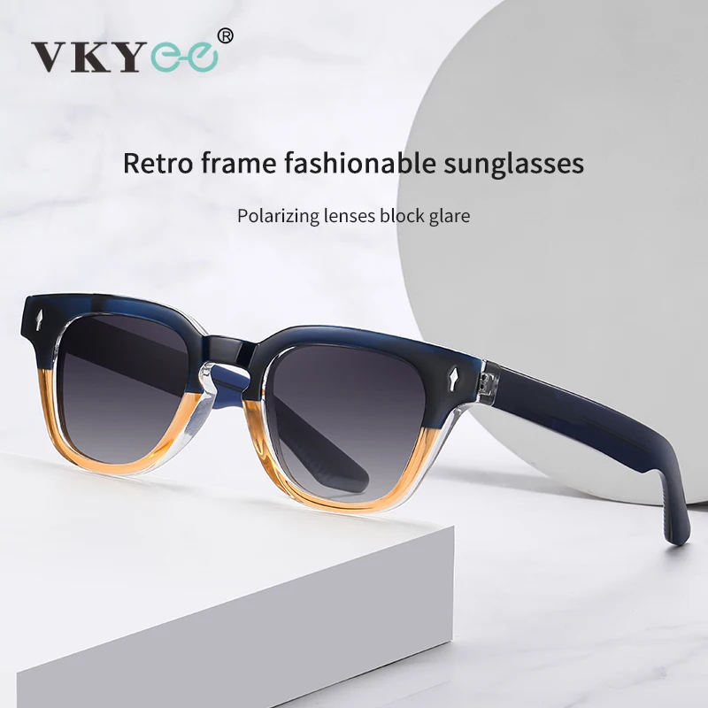 VICKY High Quality Prescription Polarised Sunglasses Men  Anti-blue Light Photochromic Myopic Astigmatism Glasses Women S31110