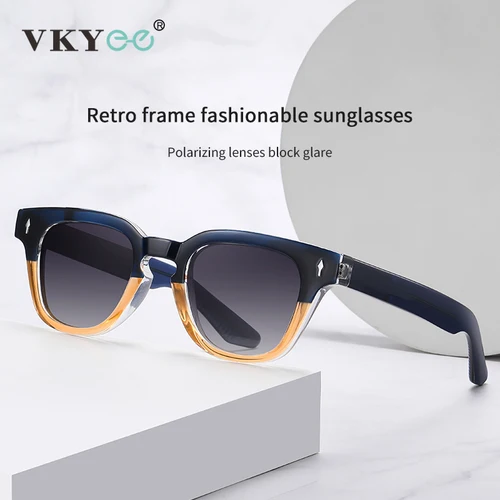 Imagen 2 del producto VICKY, gafas de sol polarizadas graduadas de alta calidad para hombres, gafas fotocromáticas antiluz azul para astigmatismo miope, gafas para mujeres S31110