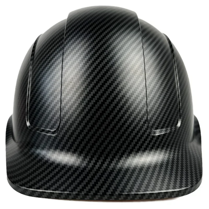 Carbon Fiber Color Work Safety Helmet With Reflectors ABS Industrial Head Protection Construction Hard Hat CE EN397 Standard