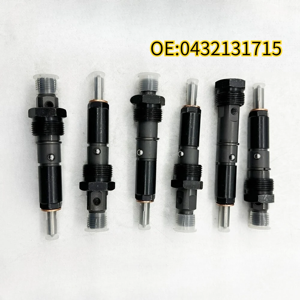 For 6Pcs 0432131715 Fuel Injectors 4928990 For Dodge 6BT 5.9L Diesel Engine 1994-98