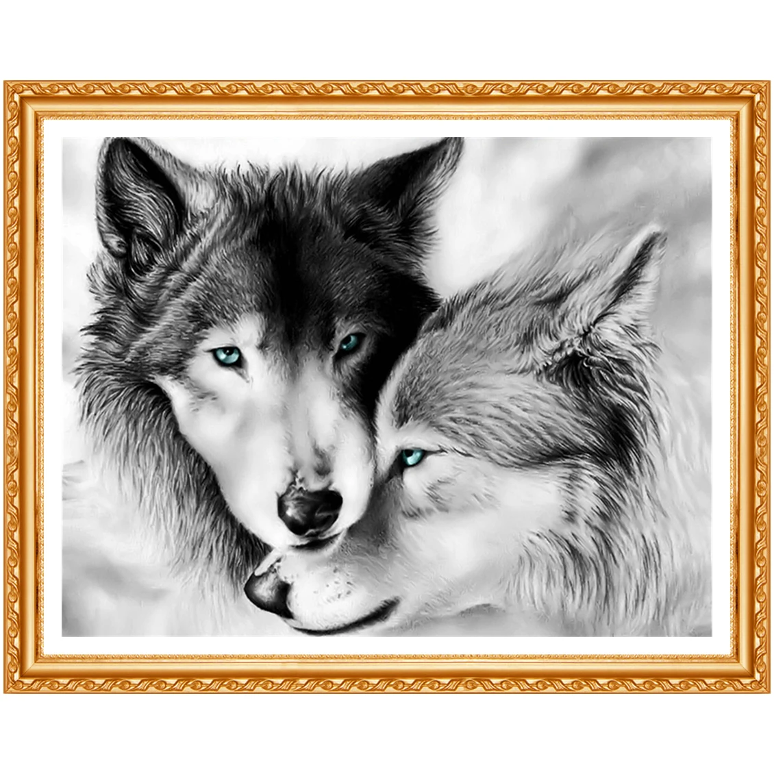 diamant painting Diamond embroidery animals wolf 5d diy diamond painting full square buddha 481DD diamond  round