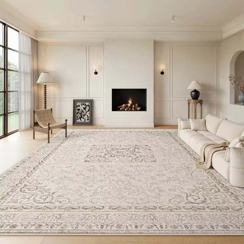 French ethnic style living room non-slip decorative carpet Retro Living Room Decoration Carpet modern light luxury home carpet