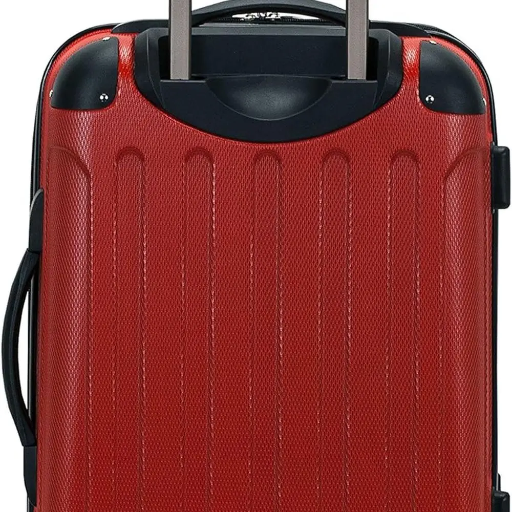 Compact Red 20-Inch Hardside Spinner Luggage by Rockland London