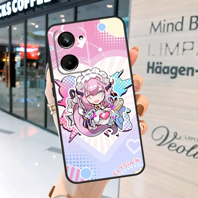 Elysia Honkai impact For Realme C30 C11 C15 C21Y C25 C33 C35 C55 GT Neo 3T 2T 5 3 8 9 10 11 Pro Plus Phone Case