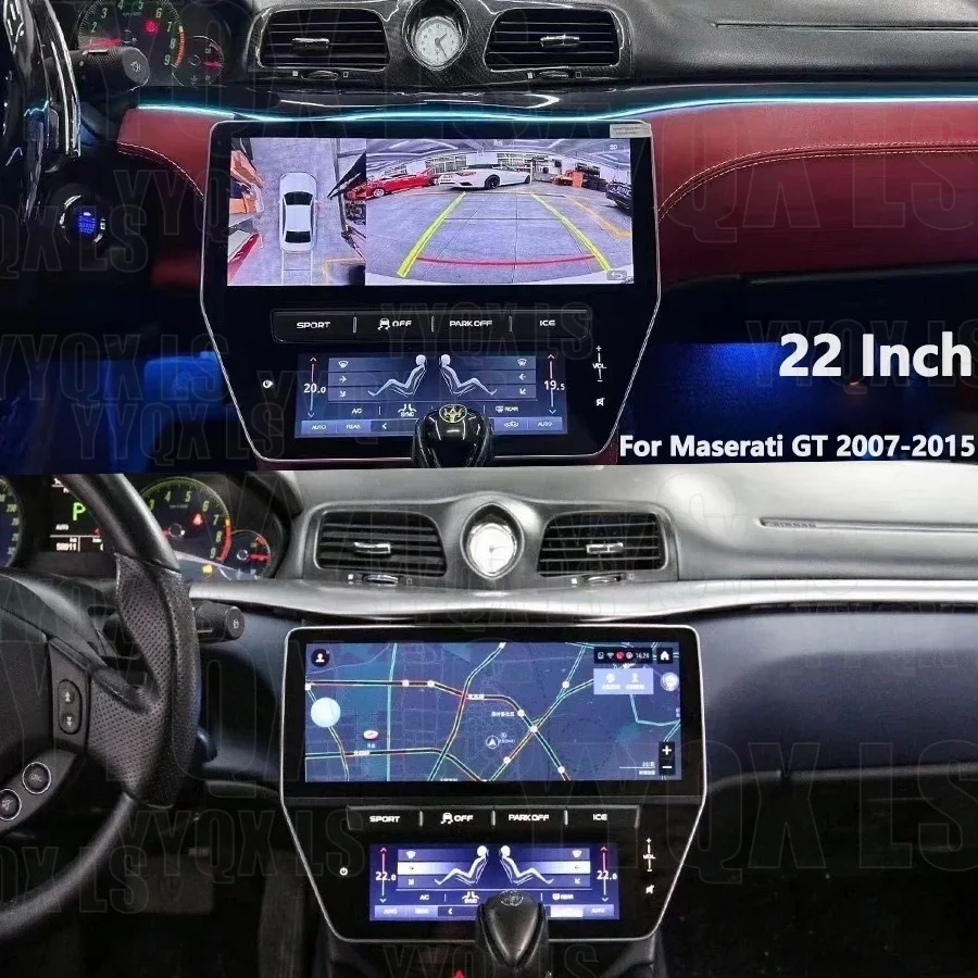 LS Android Car Radio AC Panel For Maserati GT 2007-2015 Stereo Multimedia Video Player Auto Carplay 4G WiFi GPS Navigation
