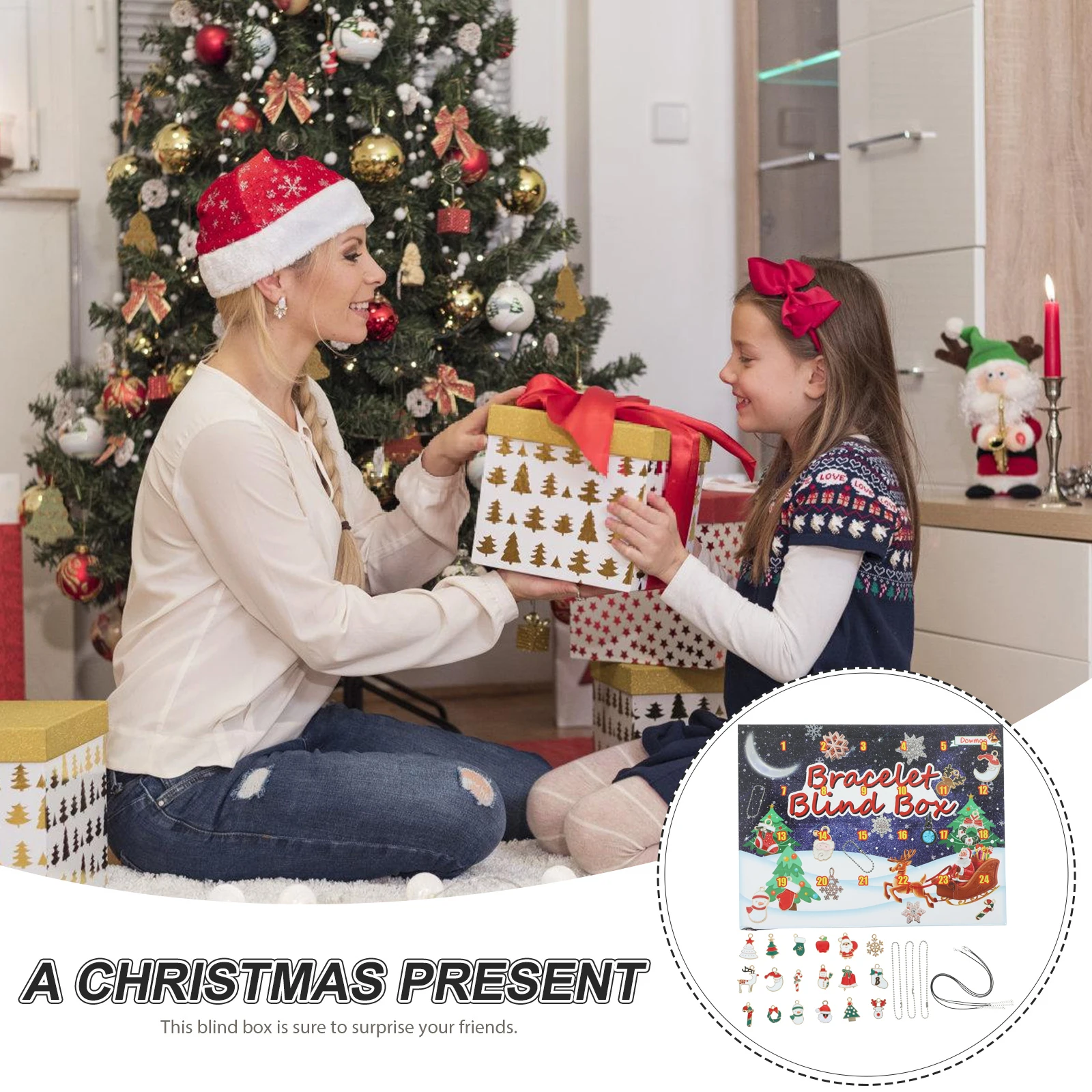 

24 Patterns Christmas Pendants DIY Jewelry Alloy Enamel Charms Xmas Tree Gifts Accessories Pendant Decor Party