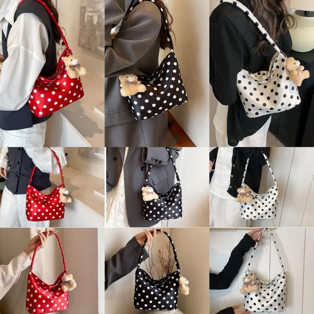 

Новая тканевая сумка-тоут из ткани Оксфорд, легкая большая сумка в горошек, разноцветная женская сумка большой вместимости