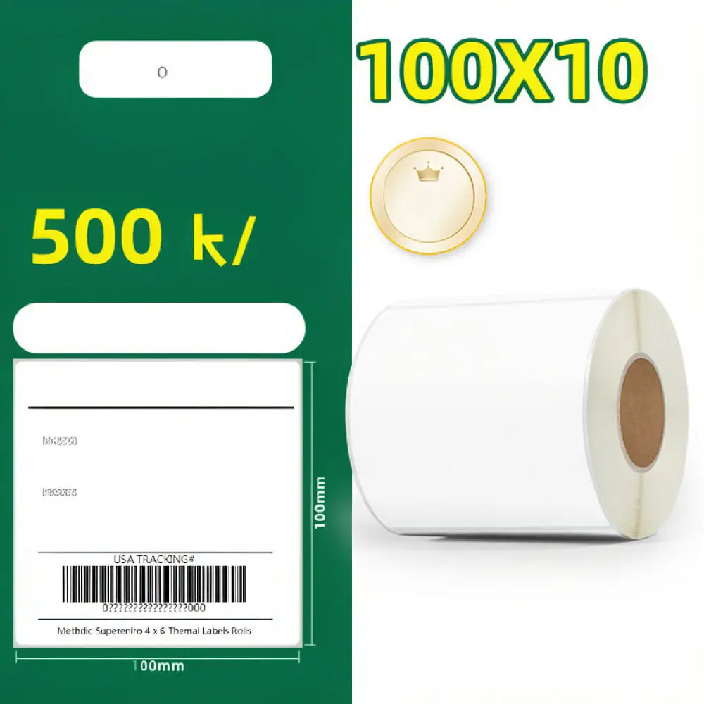 100x150 Fanfold Thermal Paper Labels For Shipping Logistic Labels Waterproof Scratch Proof Adhesive Logistics Stickers