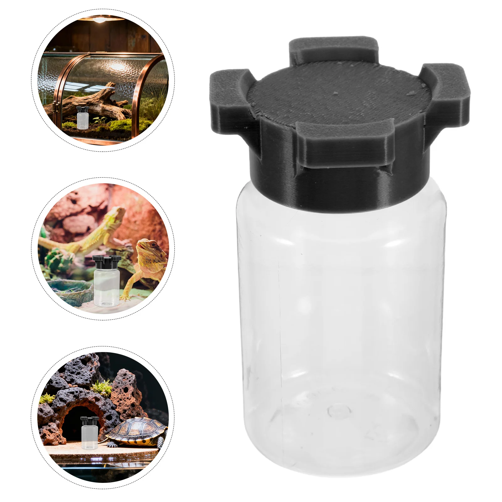 

Multi-Port Spider Ants Water Feeder - Reusable Plastic for Reptiles Insects Crickets - Small Animal Drinking