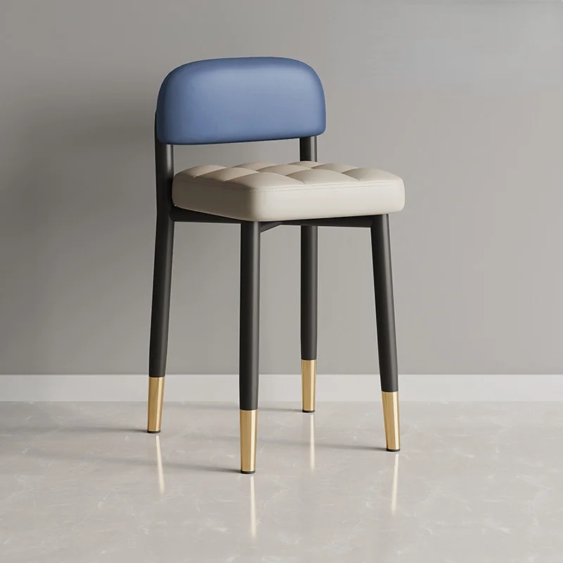 

Modern Nordic Bar Chair Luxury Kitchen Stools Counter Hotel Dining Chairs Waiting Leisure Chaises Tabourets De Bar Furniture