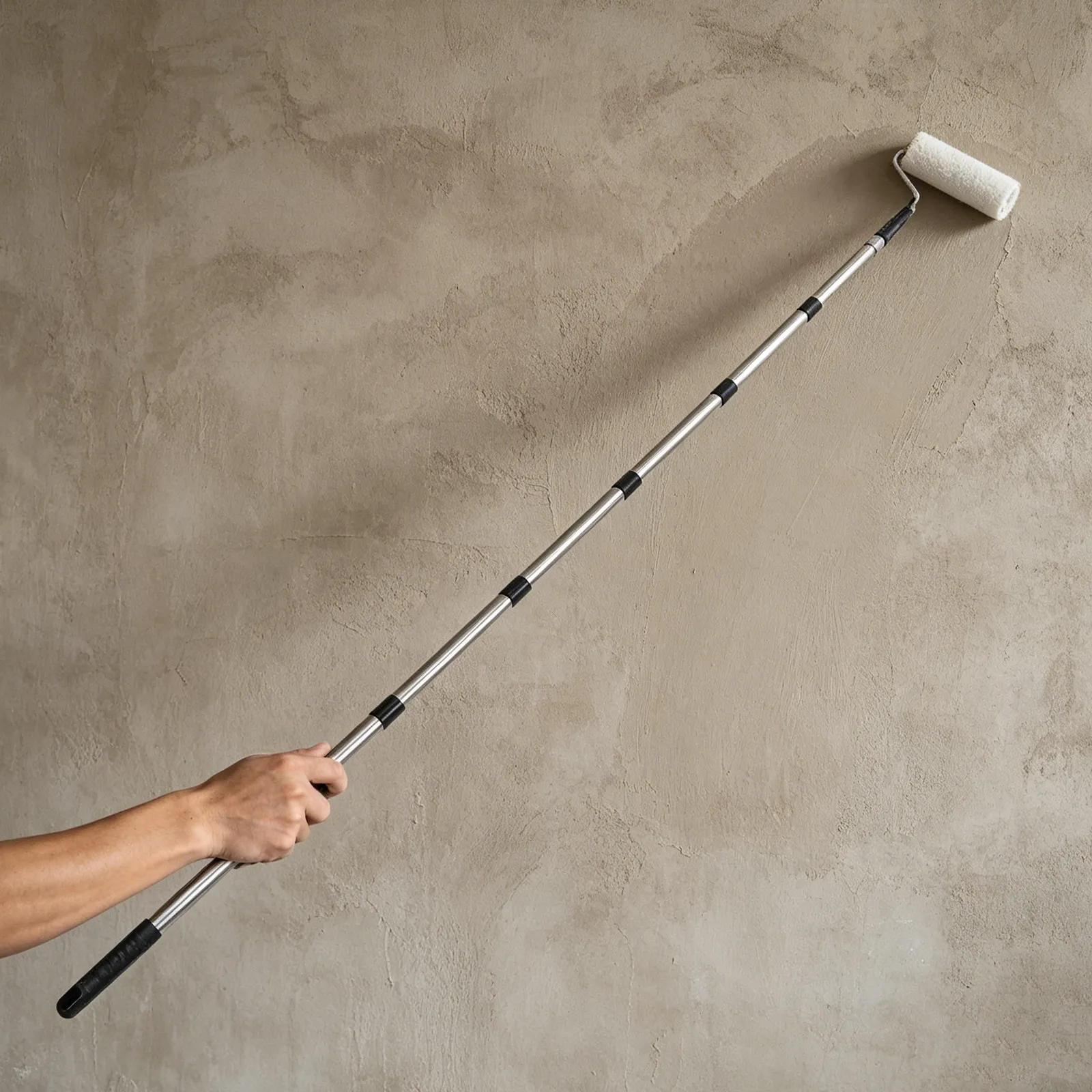 1Set Paint Roller Kit Extension Pole 12 Inch Paint Roller 7Ft Detachable Handle Wall Ceiling Painting Tool Professional Smooth