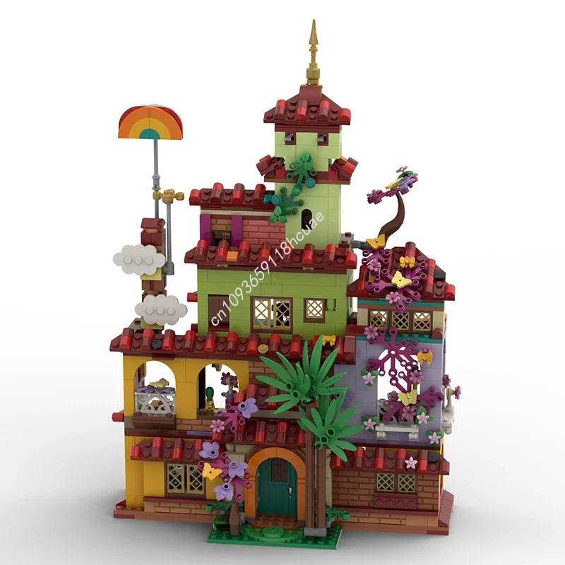 

1080 деталей MOC Encanto: Волшебный дом Мадригал, конструктор Disney, рождественский подарок, игрушки с одинаковыми размерами и формами