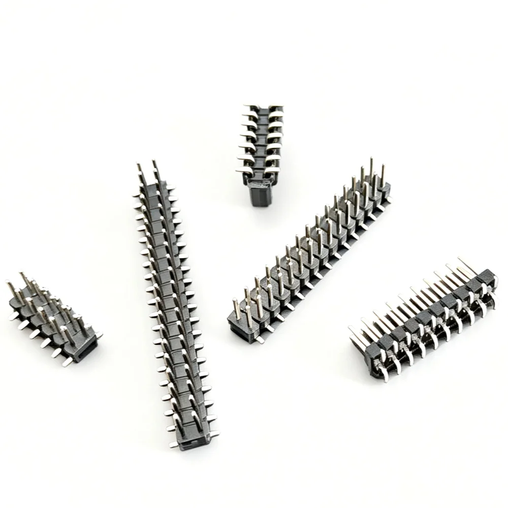 10PCS 2.54mm Pitch Double Row Pin Header SMD/SMT Male Connector 2x3 4 5 6 7 8 10 12 15 20 40 50P PCB Board Socket