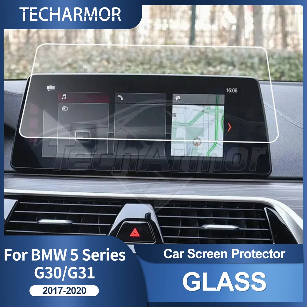 Auto-Schutzfolie aus gehärtetem Glas für BMW 5er G30 G31 2017-20 Auto GPS-Navigationsbildschirm-Schutzfolie Display-Zubehör