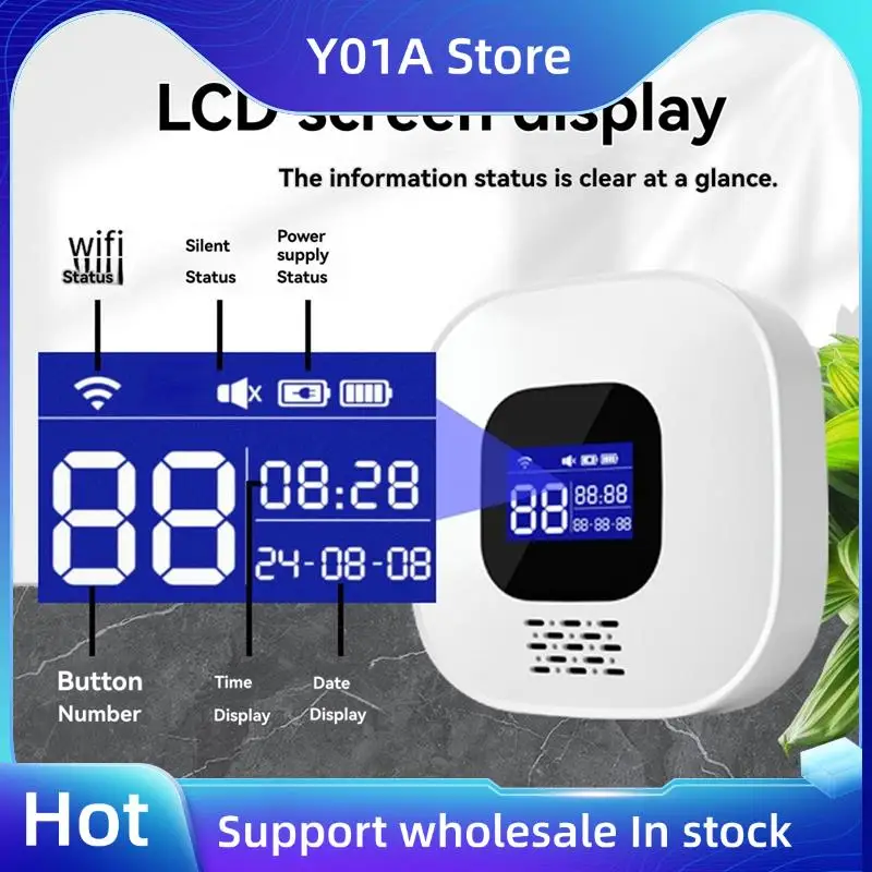 

Y01A Tuya Smart Wifi SOS Alert System Emergency Call Button Elderly Caregiver Pager For Seniors Patients Home