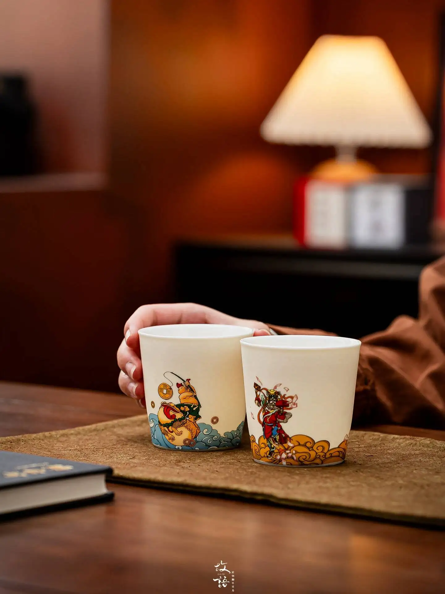 Ancient Language Forbidden City Cultural Creative Box Coke Fortune And Wealth Ceramic Tea Cup Office Young Wedding Housewarming