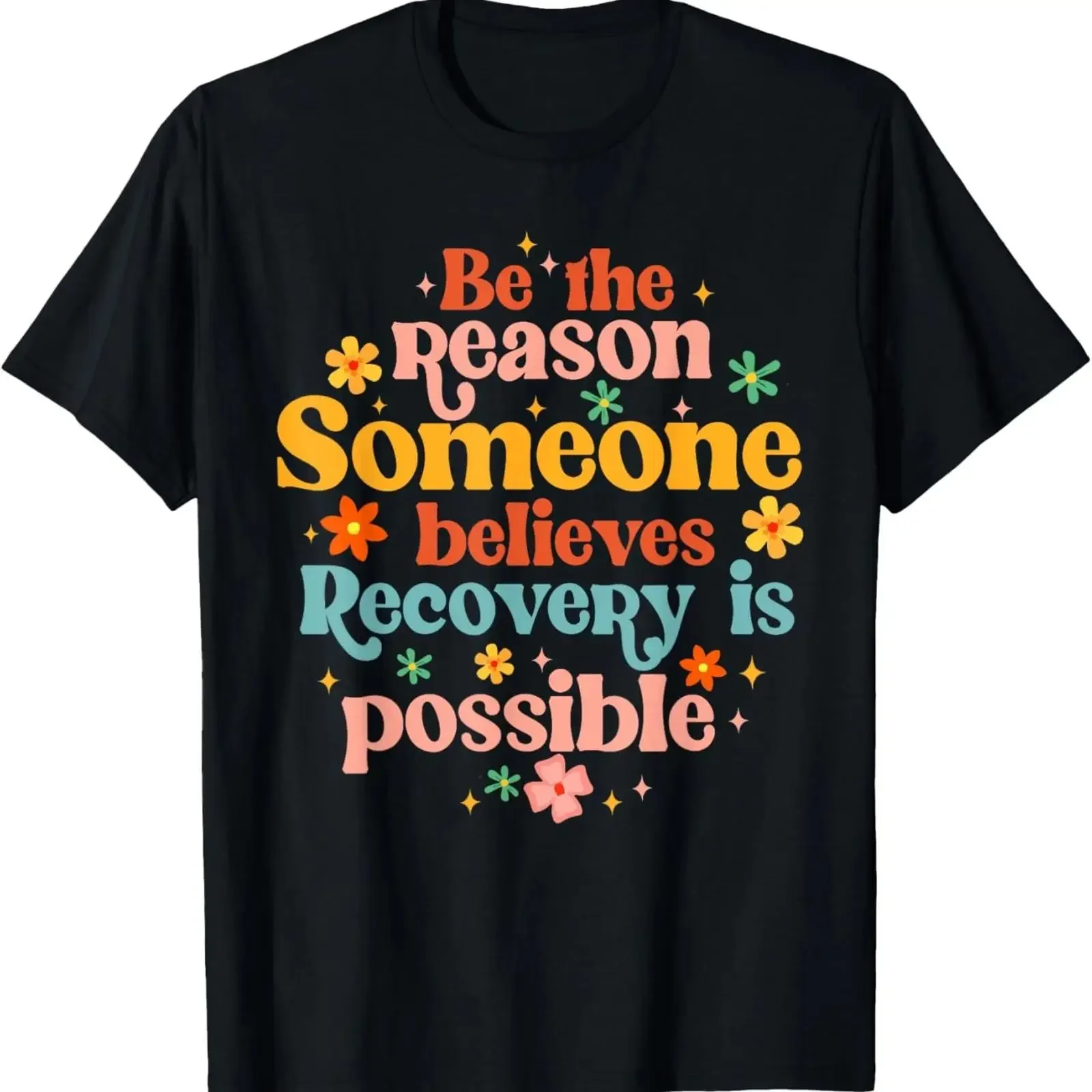 T Shirt Genesung Nüchternheit nüchtern Leben glaubt ist m?glich vintage Washed graphic Versatile Stretched Soft Stylish