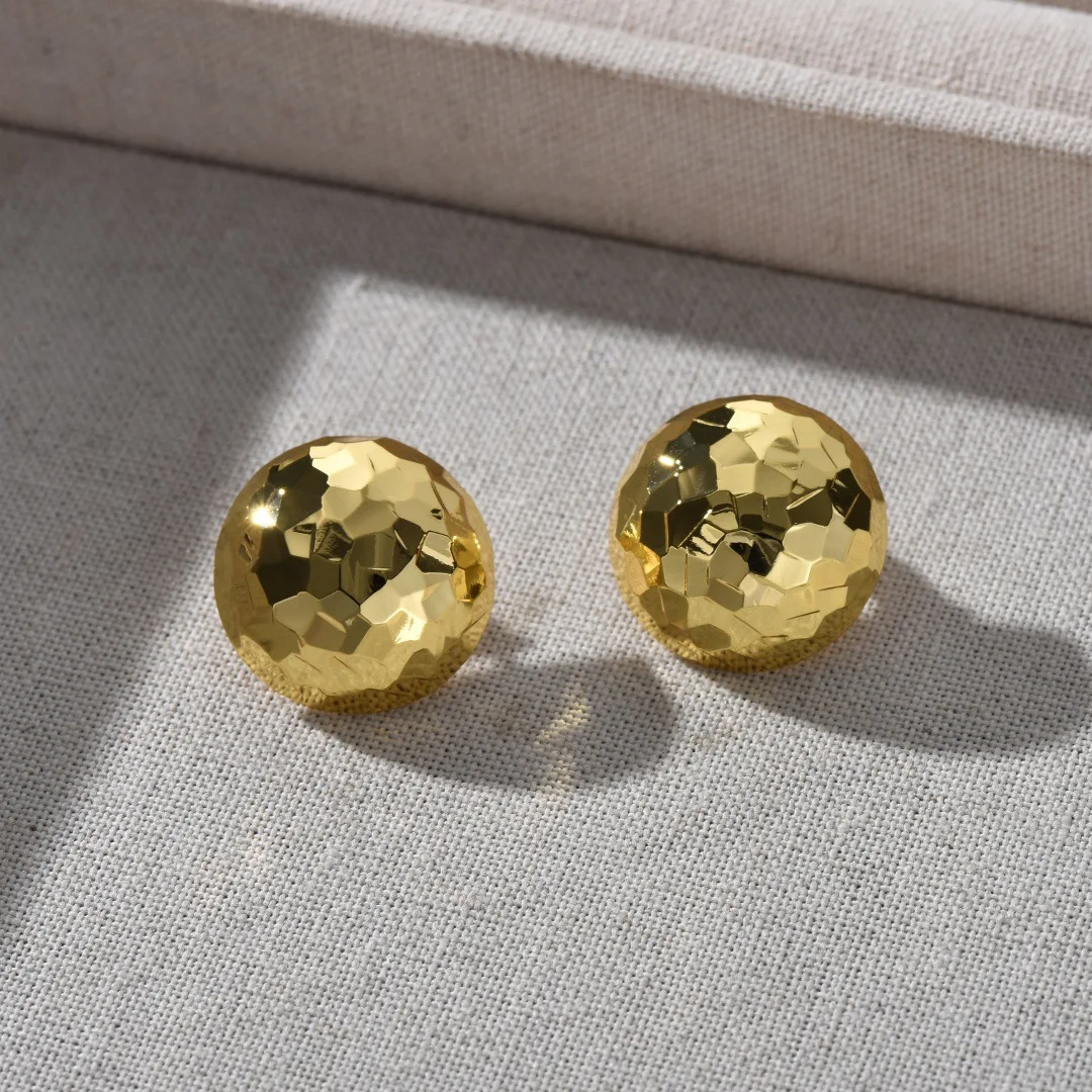 Fashion Design Circular Gold Silver Earrings Women Popular Party Jewelry Accessories 5