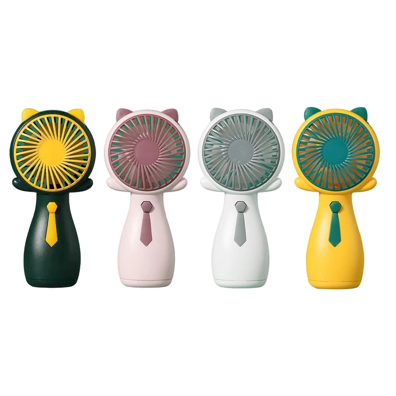 

R2JD Cartoon Handheld Fan USB Cooling Fan Ventilador for Bedroom Outdoor Party