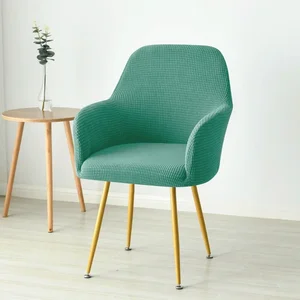 1 قطعة مرونة القطب الصوف ارتفاع ذراع كرسي يغطي تناول الطعام قابل للتعديل غطاء كرسي بذراعين فندق بار مقعد زلة غطاء زفاف المنزل الديكور أفضل 11 غطاء كرسي مبيعات مع مساند للذراعين - No9