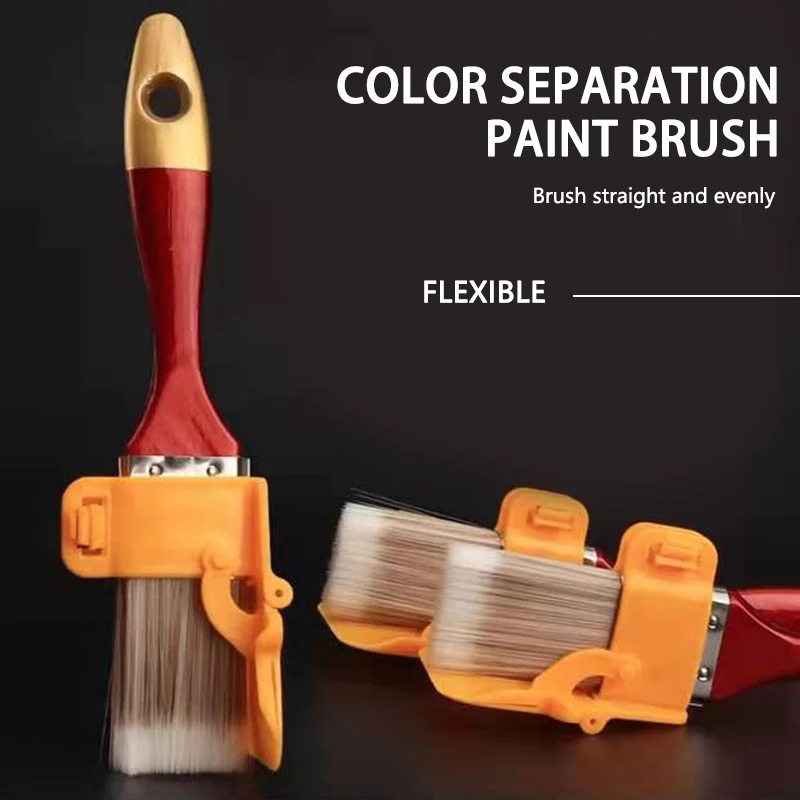 1Set Edger Brush Tool Paint Brush DIY Wall Painting Tool Paint Edger Brush For Home Room Paint Brush Wall Decorate Handle Tool