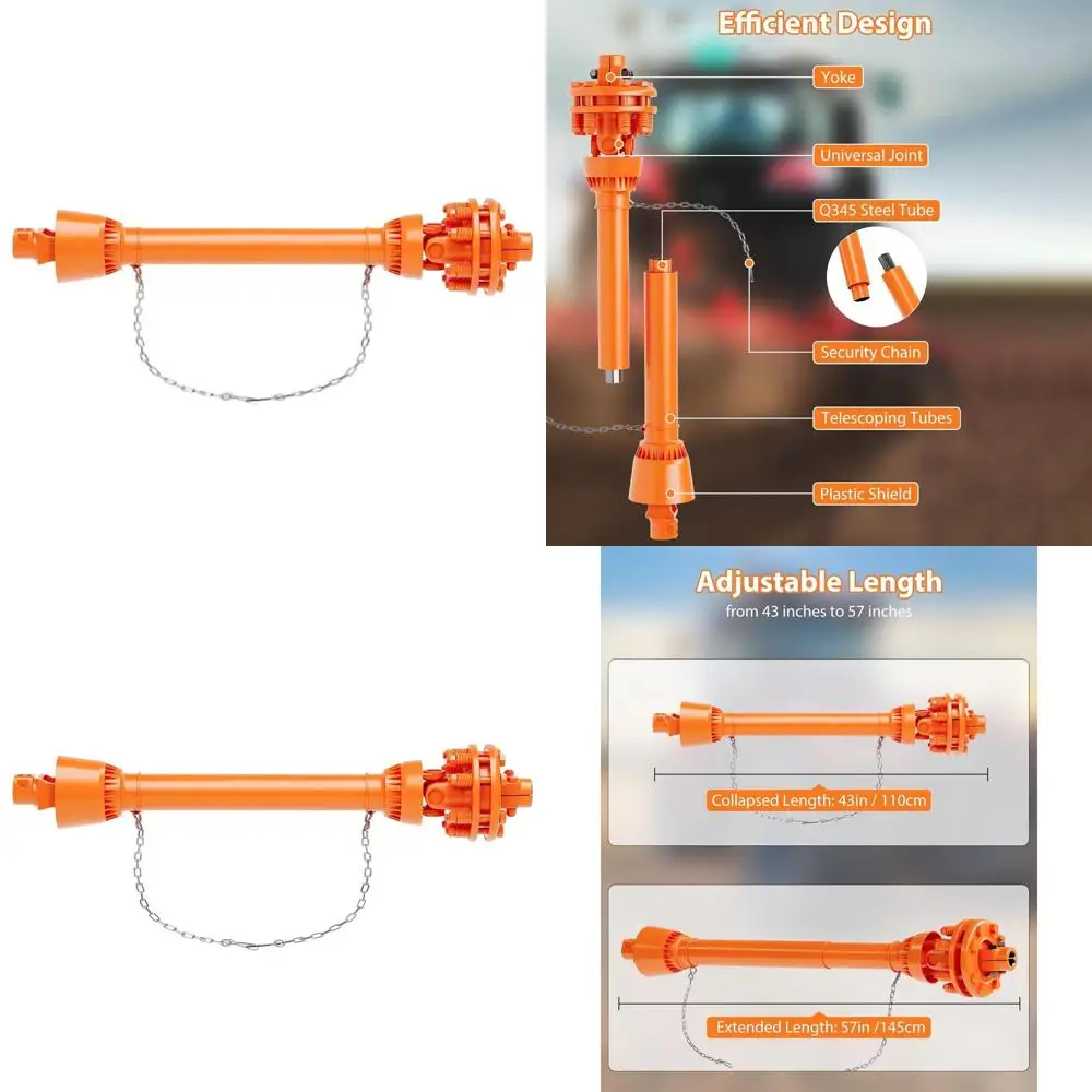 

Вал приводной для силовой трансмиссии (PTO), 1-3/8 PTO, 6-шлицевой, для тракторов серии 4, 43-57, с оранжевой или матовой отделкой, для косилок