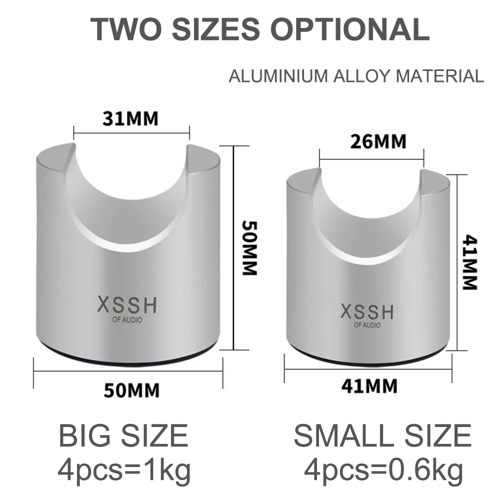 HIFI 케이블 트레이 스탠드 스파이크 지지 프레임 순수 알루미늄 트레일 링 패드, 다기능 충격 흡수 장치 파워 스피커 케이블 피트