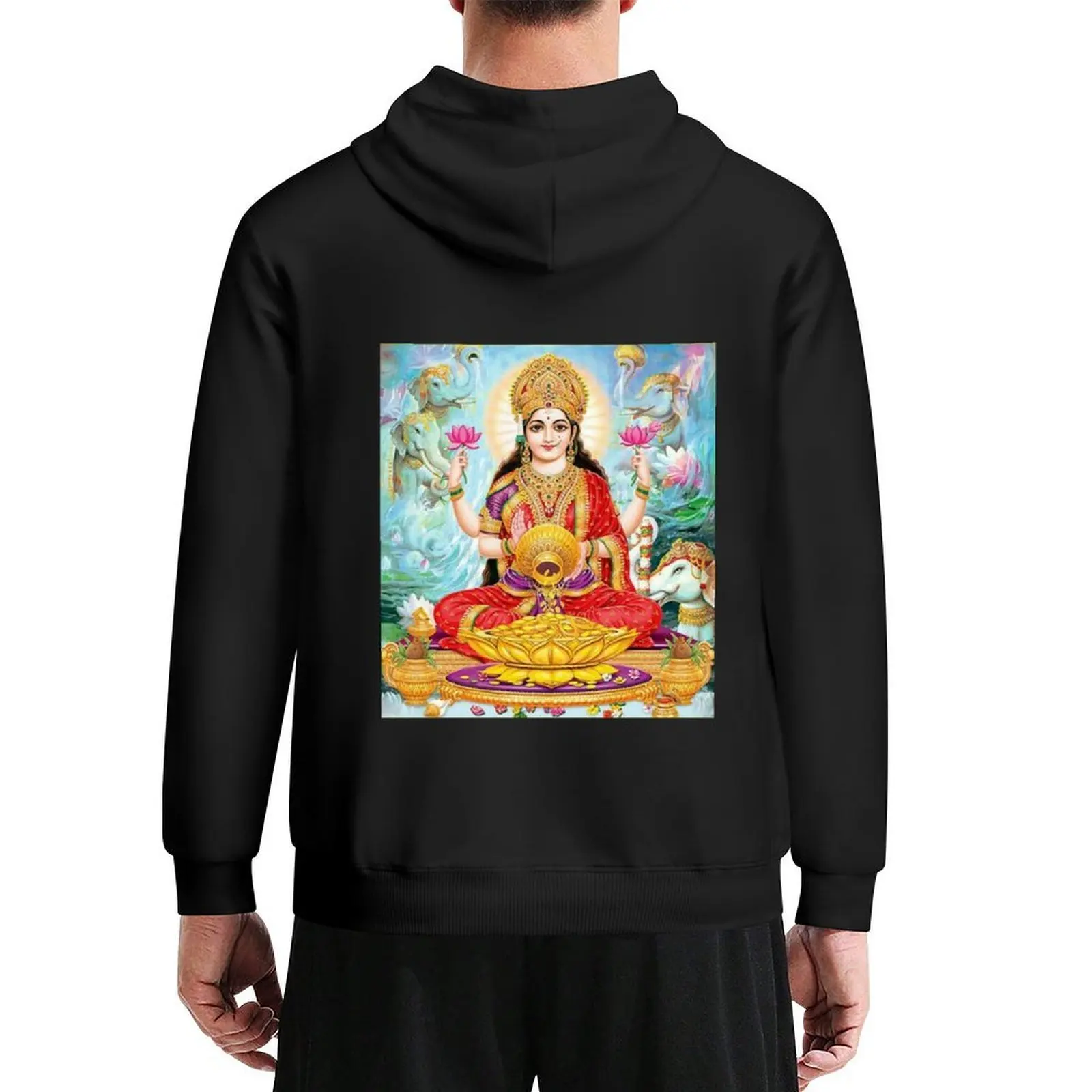 

Lakshmi,Goddess of Wealth Hoodie clothes for men male clothes korean autumn clothes blouse new in hoodies & sweatshirts