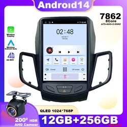 9.7 pollici Android 14 per Ford Fiesta MK7 2009-2016 autoradio lettore Video multimediale navigazione GPS 4G DSP 48 EQ Wireless Carplay