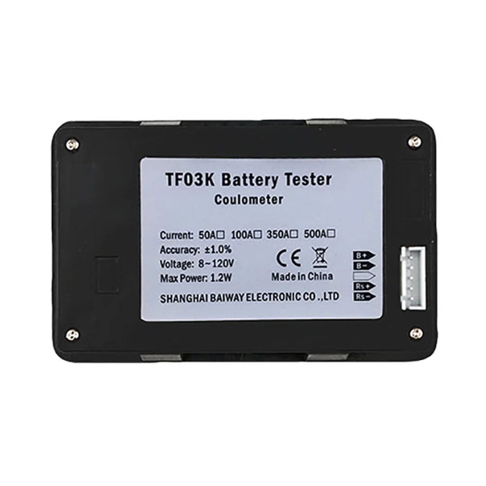 Imagem -03 - Coulometer Monitor 100a 350a 500a Capacidade Tester rv Scooter Elétrico Lifepo4 Chumbo-ácido Li-ion Bateria de Lítio dc 8120v