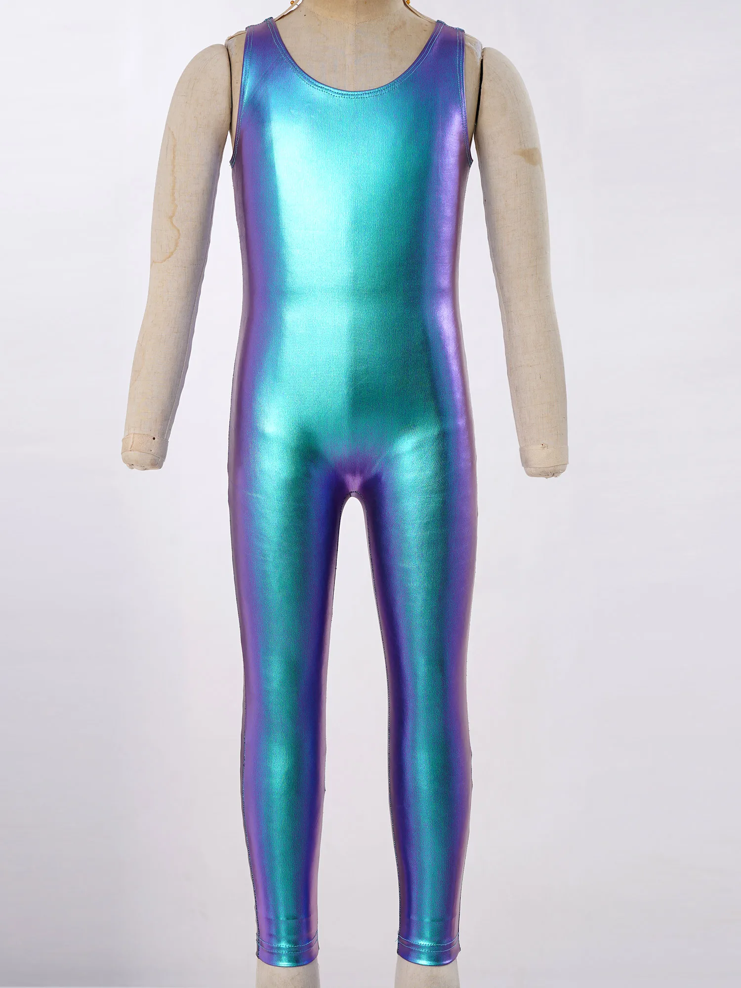 Traje de baile de Ballet para niñas, leotardo de gimnasia rítmica, Ropa de baile sin mangas, mono de baile de Ballet brillante, Unitard