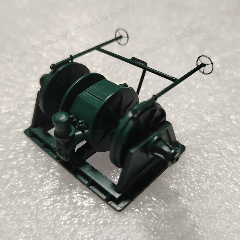 1 Zestaw 52x28x18mm Symulacja Wciągarki Żeglarskiej Zestaw Żywiczny Kotwica Wciągarka Akcesoria do Dioramy do Tworzenia Detaliowanych Miniaturowych Scen Marynistycznych