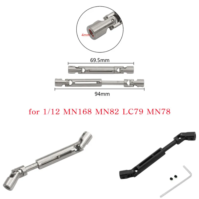 

Metal Upgraded Drive Shaft Suitable for MN Model 1/12 MN168 MN82 LC79 MN78 RC Car Spare Parts
