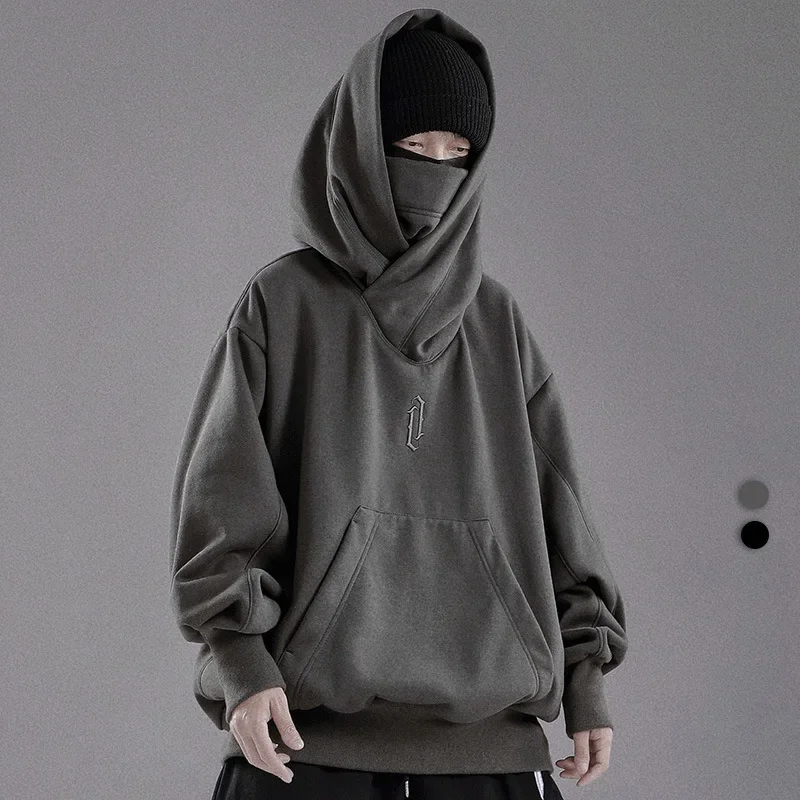 Gi Yi He Autumn/Winter Casual Versatile Hooded Sweatshirt Men Women's Loose Fit Hoody For Outdoor Activities