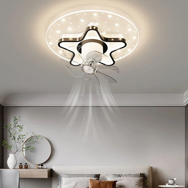 

LED Ceiling Light Fan With Remot Control Lamp For Living Room Bedrooms Fans For Large House Decoration Home Lighting Fixtures