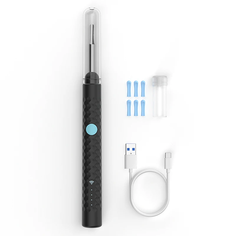 Visuele draadloze otoscoop Ultradunne 4,2 mm camera HD 1080P Oorscope WiFi-endoscoop voor iOS/Android met oorsmeerreinigingsgereedschap