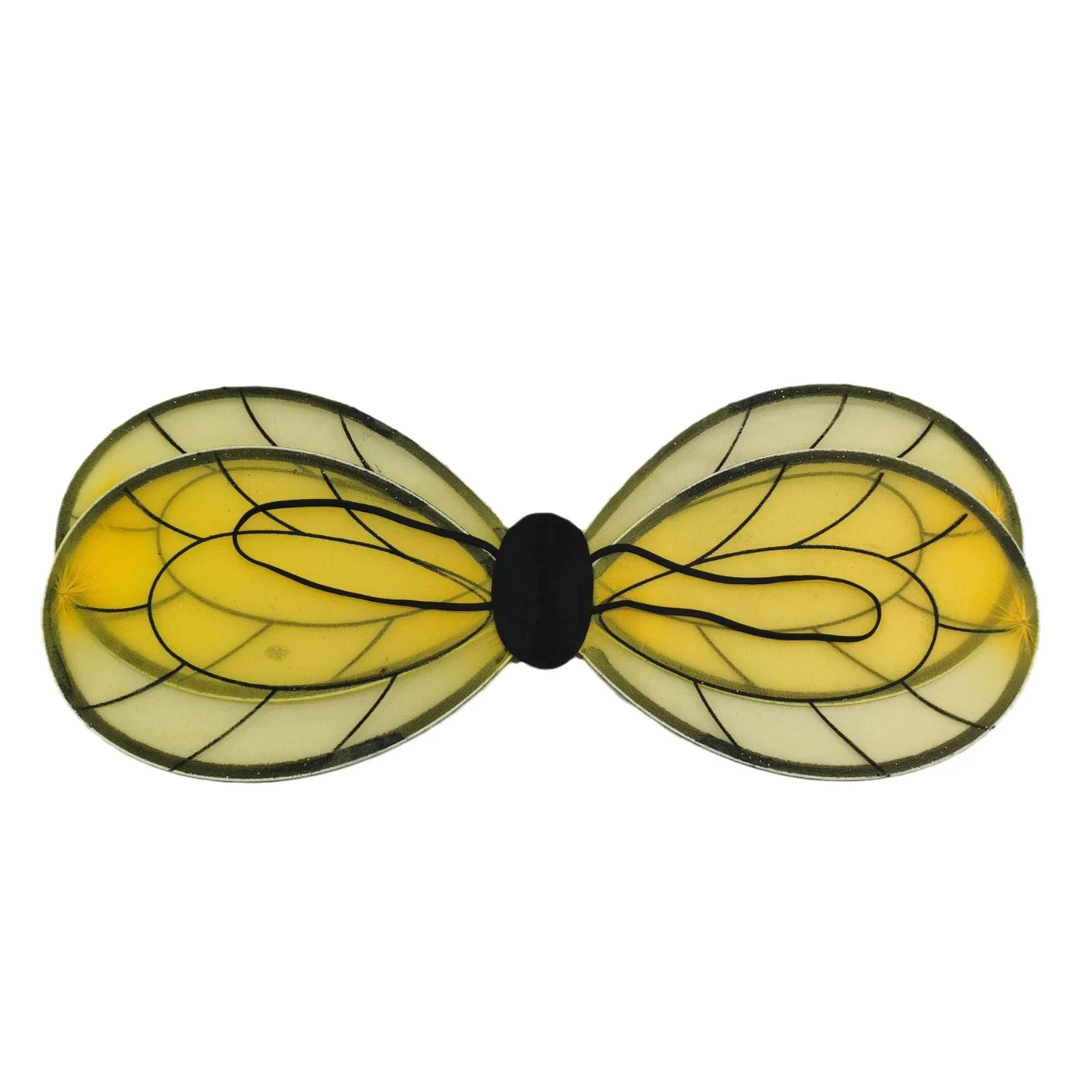 Schwarzes Feenflügel-Performance-Requisiten-Set, einschließlich Bienen- und Schmetterlingsflügeln, geeignet für Partys und Festivals. – Detail 1
