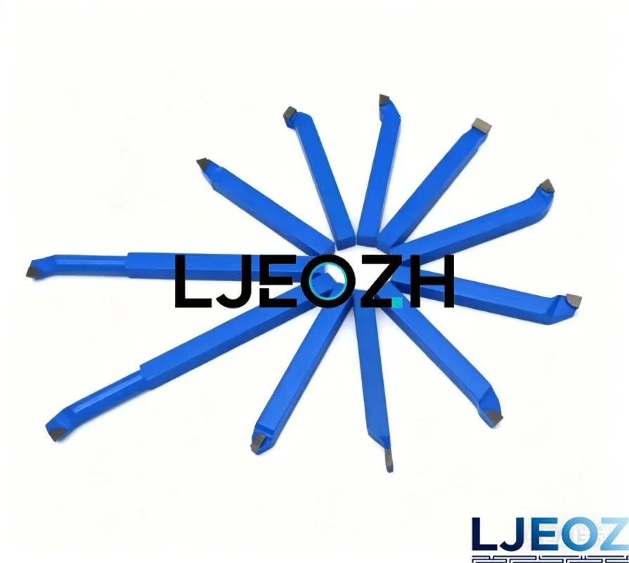 11pcs Metal Lathe Turning Tool Lathe Tool Rod Industrial Carbide Welding CNC Carbide Brazed Tipped Cutter Tool Bit Cutting Kit