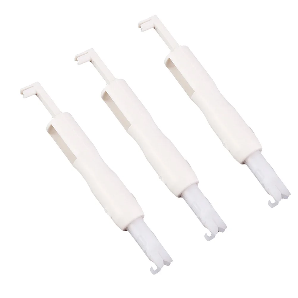 

3PCS Household Sewing Needle Inserter Automatic Needle Threader Needle Threading Tool for Sewing Machine (White)